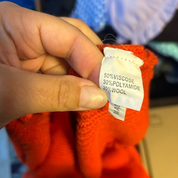 Lili & Lala Deep Orange Lace Back Sweater - Picture 4 of 4